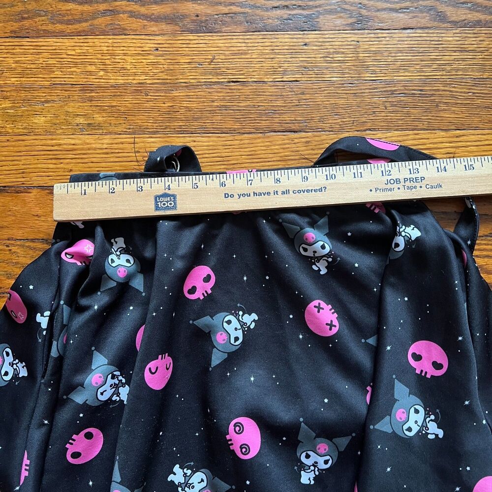 Hot Topic Kuromi Skirt Suspenders Women's M Sanrio Goth Anime Skater Dress - Picture 7 of 8